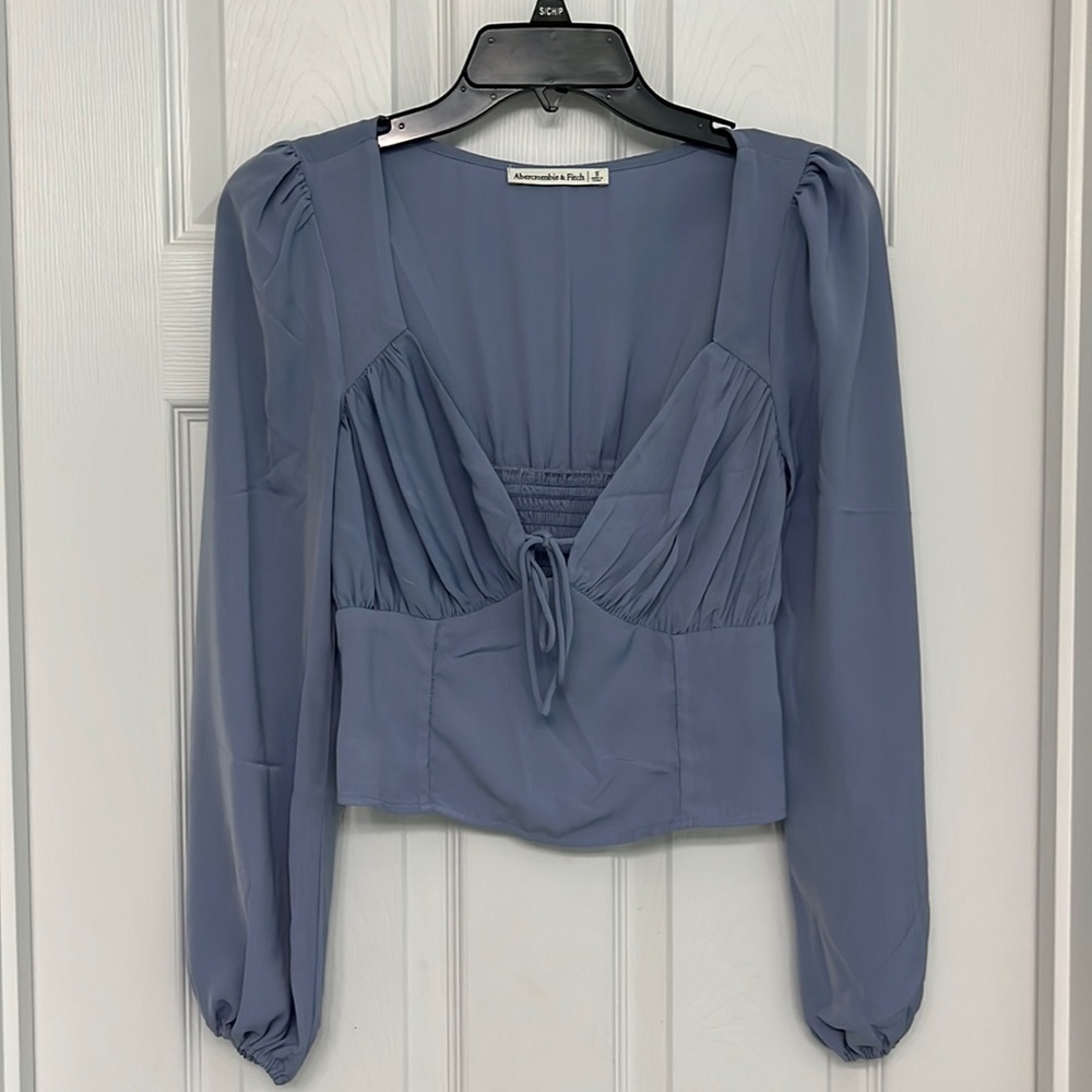 Abercrombie and Fitch, size S, light blue blouse